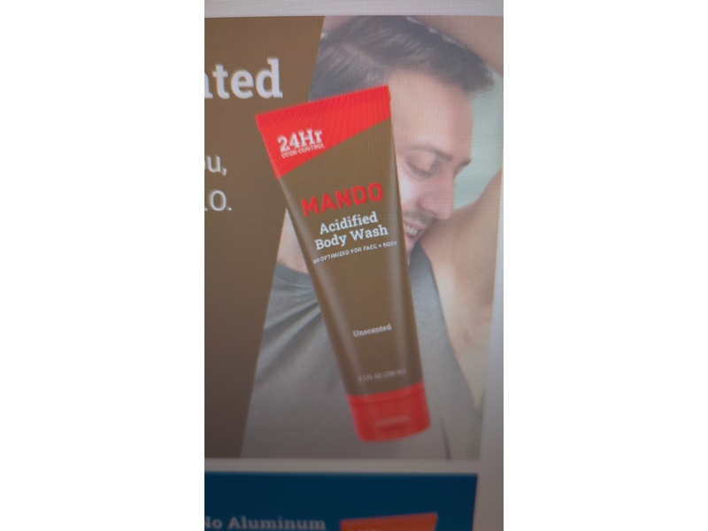 Mando Acidified Body Wash, 8.5 fl oz/250 mL