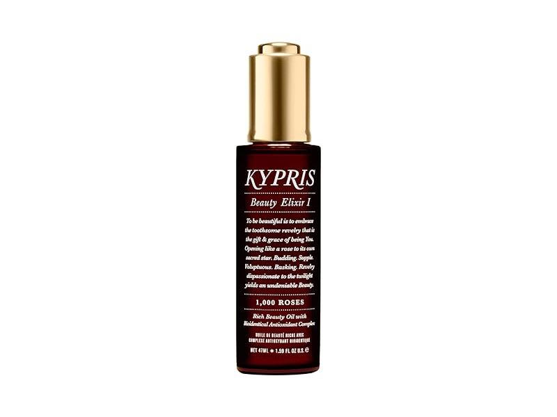 Kypris Beauty Elixir I Rich Moisturizing Face Oil, 1,000 Roses, 1.59 fl oz/47 mL