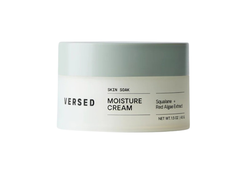 Versed Skin Soak Rich Moisture Cream, Squalene + Red Algae Extract, 1.5 oz/43 g