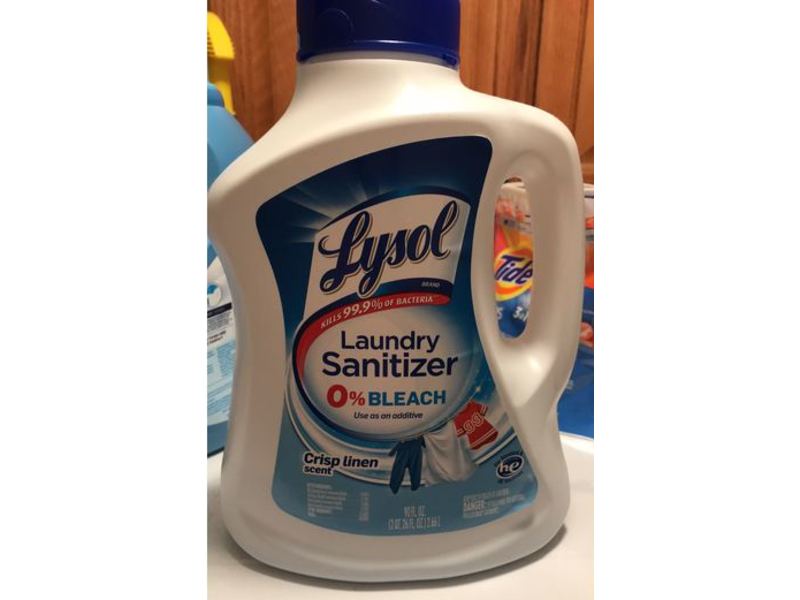 Lysol Laundry Sanitizer, Crisp Linen Scent, 90 fl oz/2.66 L, Pack Of 2