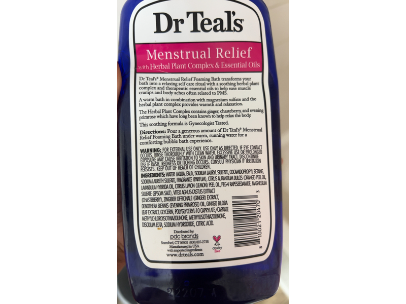 Dr Teal's Foaming Bath, Herbal Plant Complex, 34 fl oz/1000mL