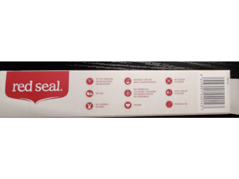 Red Seal Toothpaste, Lemon SLS, 100 g