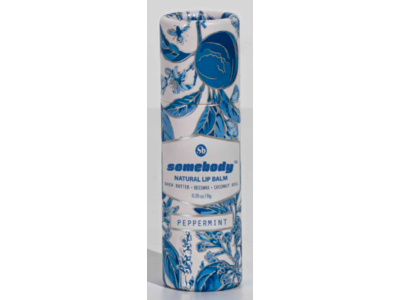 Somebody Natural Lip Balm, Peppermint, 0.28 oz/8 g