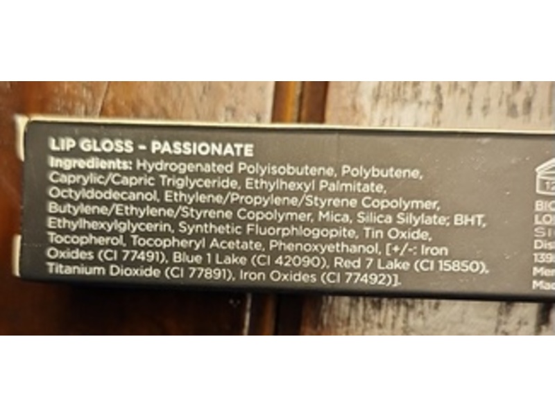 Sigma Lip Gloss, Passionate, o.17 oz/4.8 g