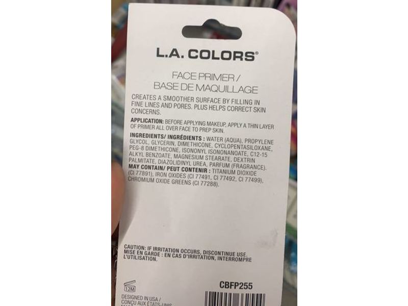 L.A. Colors Smoothing Face Primer Color Correcting, Green, 0.39 oz/11 g