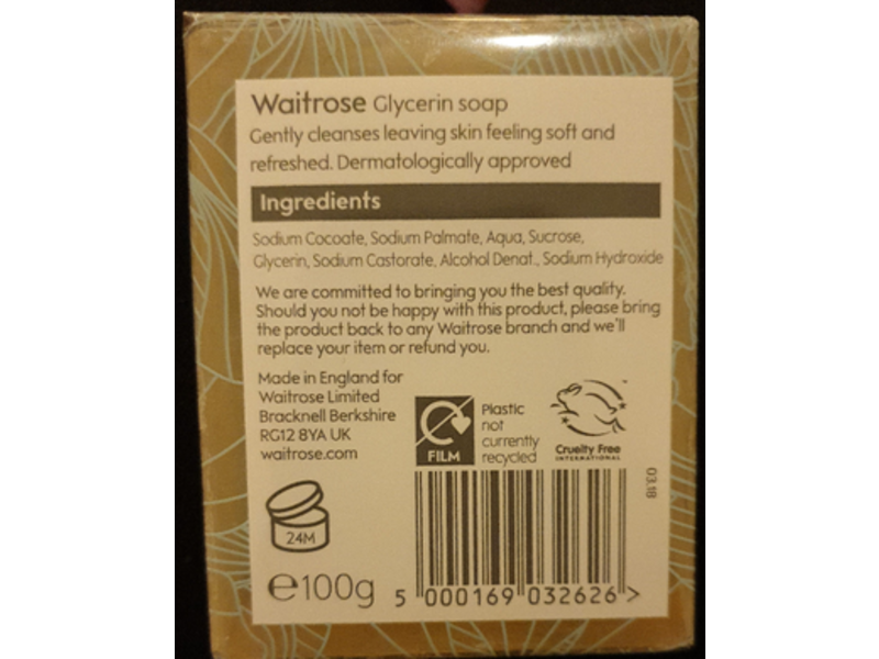 Waitrose Pure Glycerin Soap, 100 g