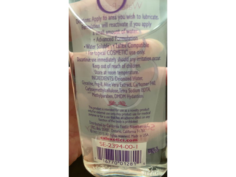 Calexotics Water Based Lubricant Smooth & Slick, 8 fl oz/240 mL