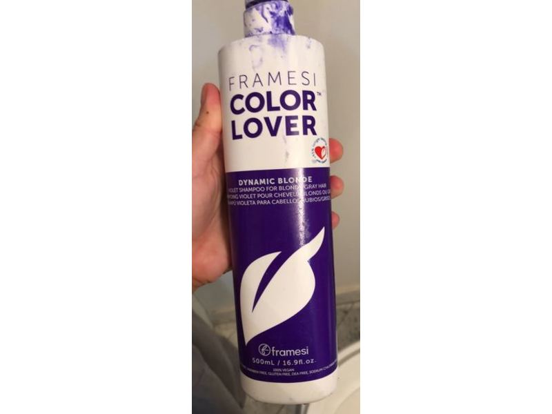 Framesi Color Lover Dynamic Blonde Violet Shampoo, 16.9 fl oz/500 mL