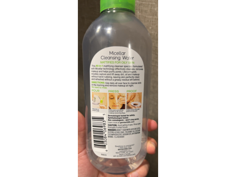 Garnier SkinActive Micellar Cleansing Water, 13.5 fl oz/400mL