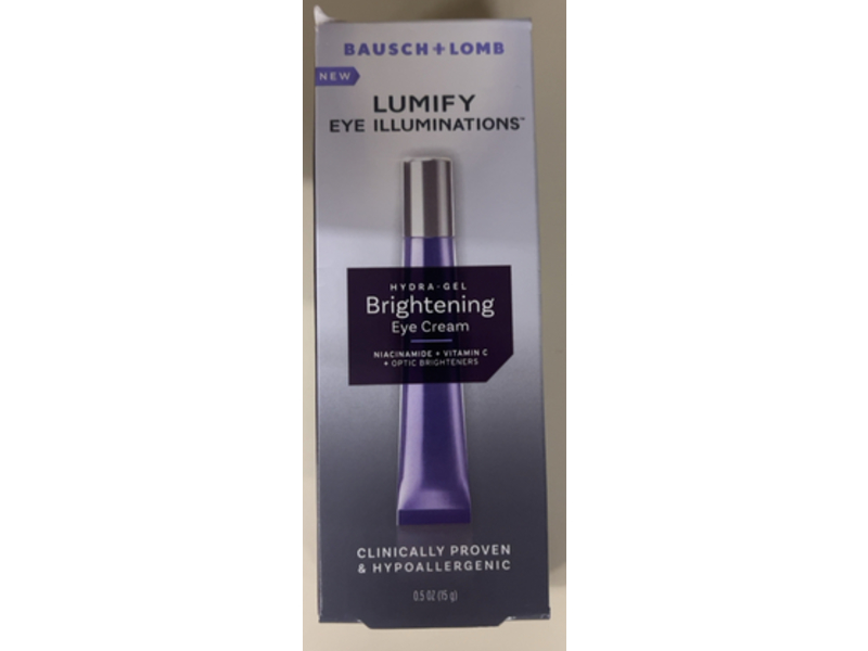 Lumify Hydra Brightening Eye Cream, Niacinamide + Vitamin C, Bausch + Lomb, 0.5 oz/15 g