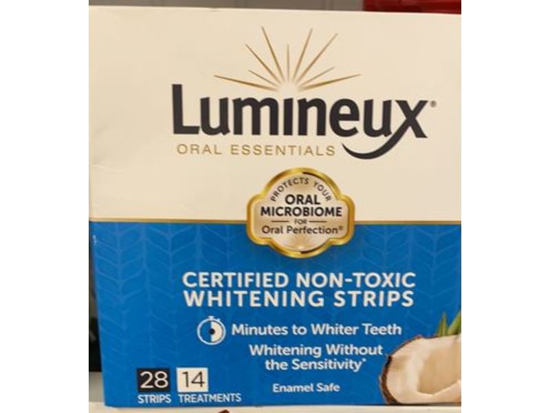 Lumineux Oral Essentials Whitening Strips, Enamel Safe, 28 Count