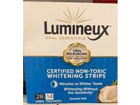 Lumineux Oral Essentials Whitening Strips, Enamel Safe, 28 Count - Image 3
