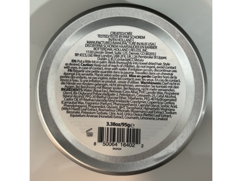 Reuzel Extreme Hold Matte Pomade, 3.38 oz/95 g