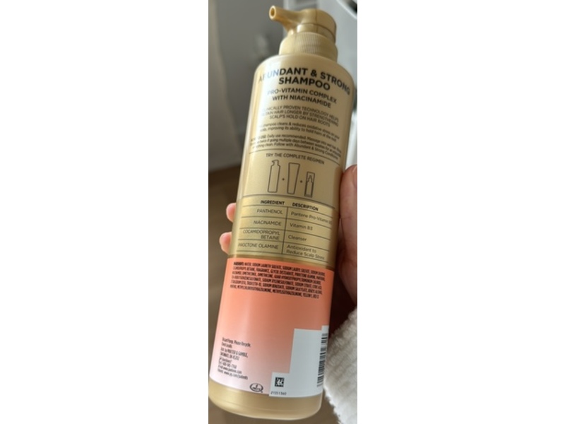 Pantene Pro-V Miracles Abundant & Strong Shampoo, 13.5 fl oz/400 mL