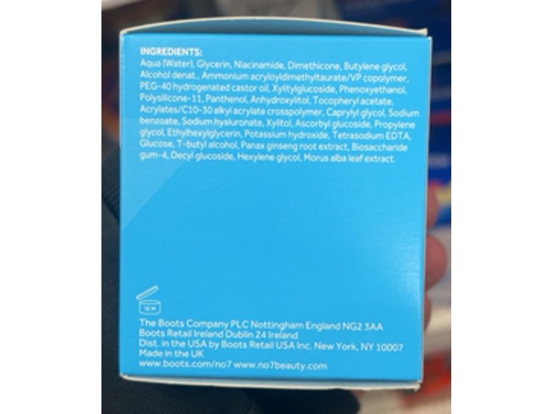 No7 HydraLuminous+ Hydrating Day Gel, 1.69 fl oz/50 mL