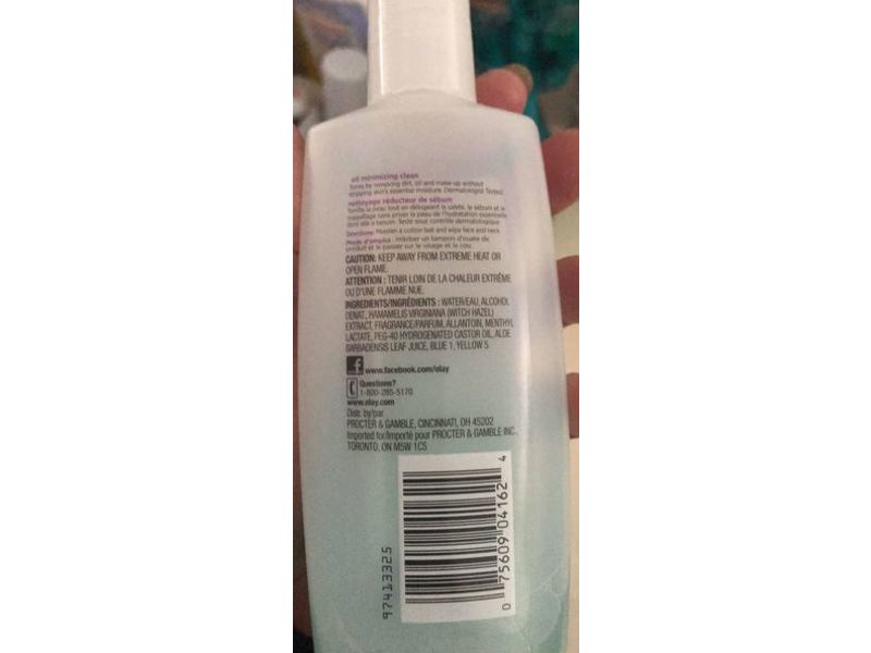 Olay Oil Minimizing Clean Toner, Witch Hazel, 7.2 fl oz/212 mL