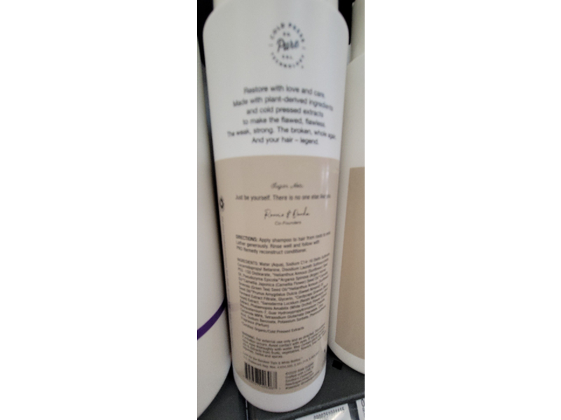 Raw Sugar Pro Remedy Reconstruct Shampoo, White Orchid + Mushroom, 12 fl oz/355 ml