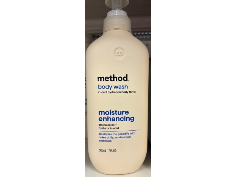 Method Body Wash, Lily, Sandalwood & Musk​, 17 fl oz/502 mL