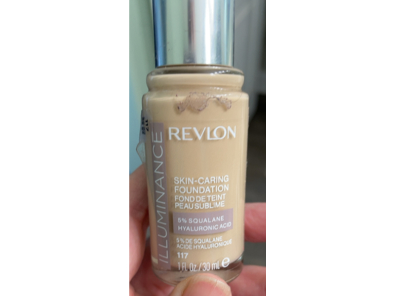 Revlon Illuminance Skin-Caring Foundation, 117 Light Beige, 1 fl oz/30 mL