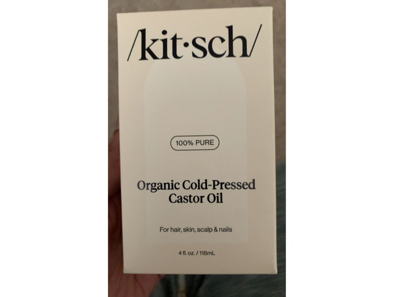 Kitsch Organic Cold-Pressed Castor Oil, 4 fl oz/118 mL