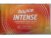Bounce Intense Scent Boosting Dryer Sheet, Vibrant Fresh, 60 Count, - thumbnail 2