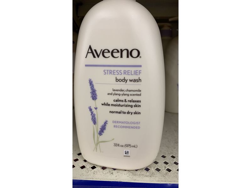 Aveeno Stress Relief Body Wash, Lavender Scented, 12 fl oz/354 mL