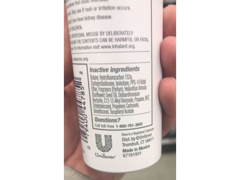 Dove 48H Dry Spray Antiperspirant, Rose Petals, 3.8 oz/107 g