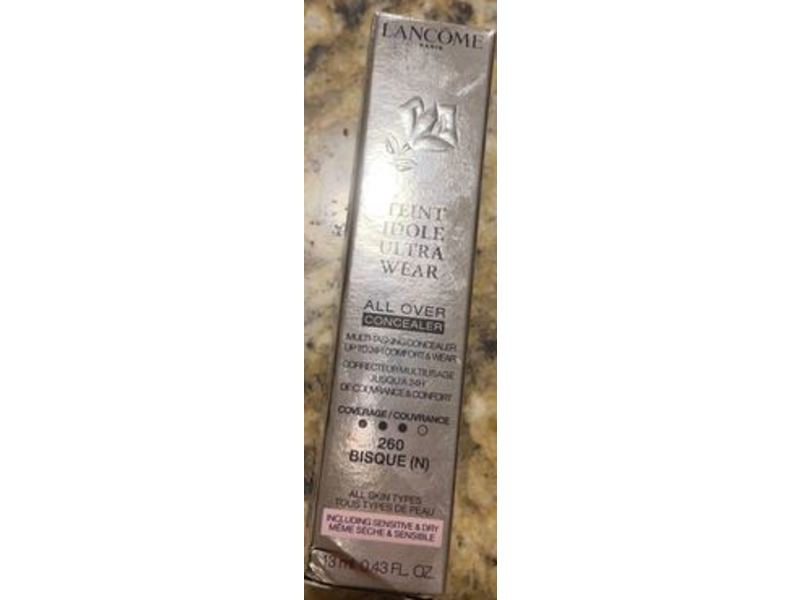 Lancome Teint Idole Ultra Wear All Over Concealer, 260 Bisque (N), 0.43 fl oz/13 mL