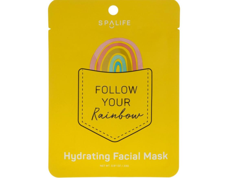 SpaLife Follow Your Rainbow Hydrating Facial Mask, 0.81 oz/23 g
