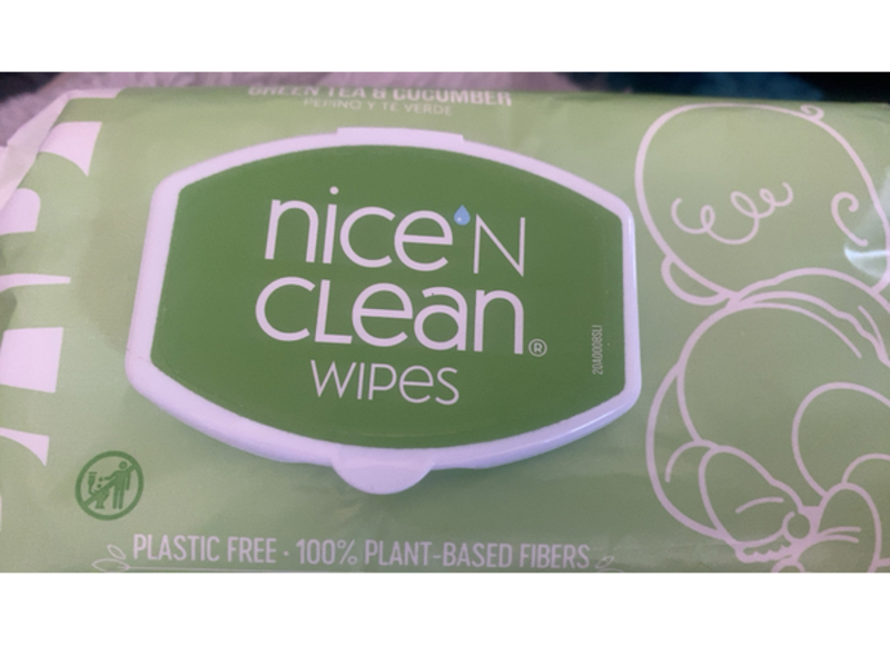 Nice'n Clean Baby Wipes, Green Tea & Cucumber, 64 Count