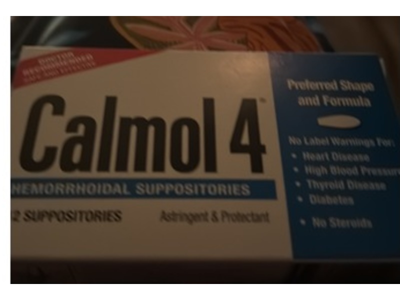 Calmol 4 Hemorrhoidal Suppositories, 12 Count