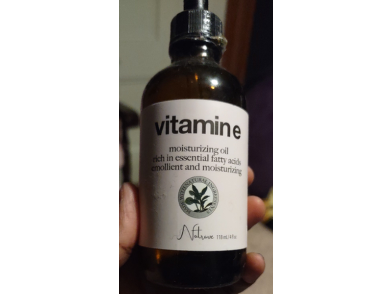 Natrave Moisturizing Oil, Vitamin E, 4 fl oz/118 mL