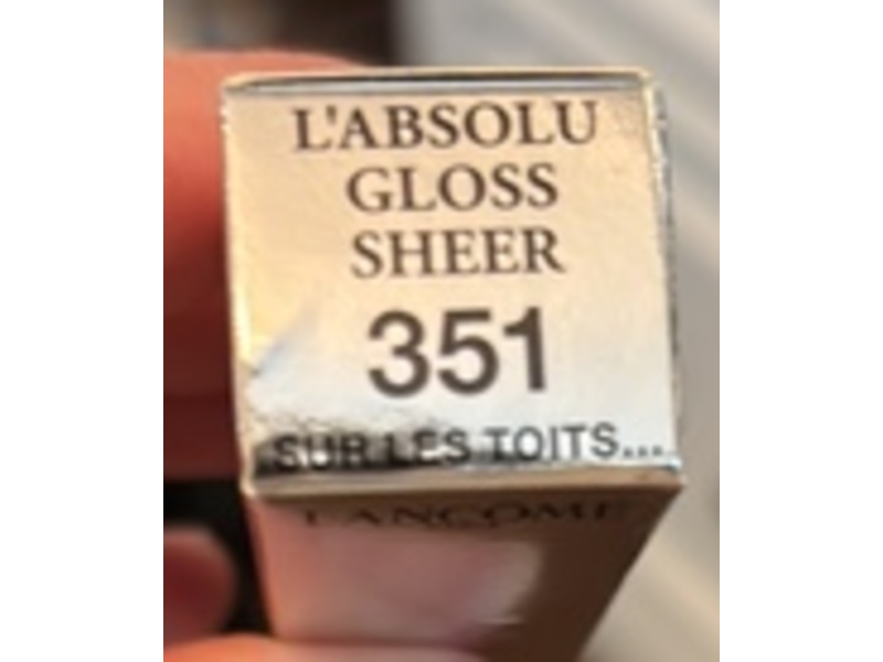 Lancome Paris L'Absolu Gloss Sheer Lip Gloss, 351 Sur Les Toits, 0.27 fl oz/8 mL