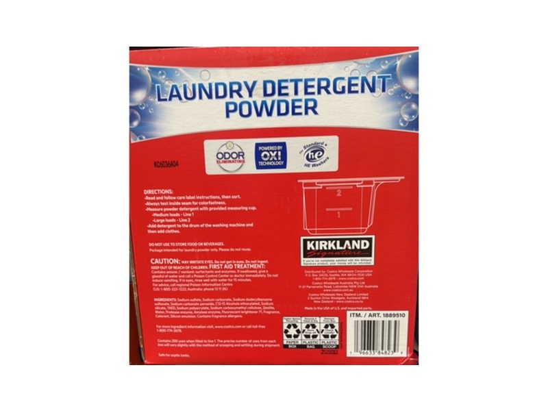 Kirkland Laundry Detergent Multipurpose Power, Fresh, 200 Loads, 348.8 oz/9.88 kg