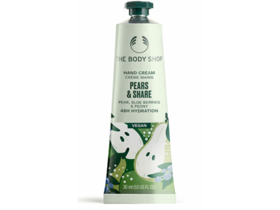 The Body Shop Hand Cream, Pears & Share, 1 fl oz/30 mL
