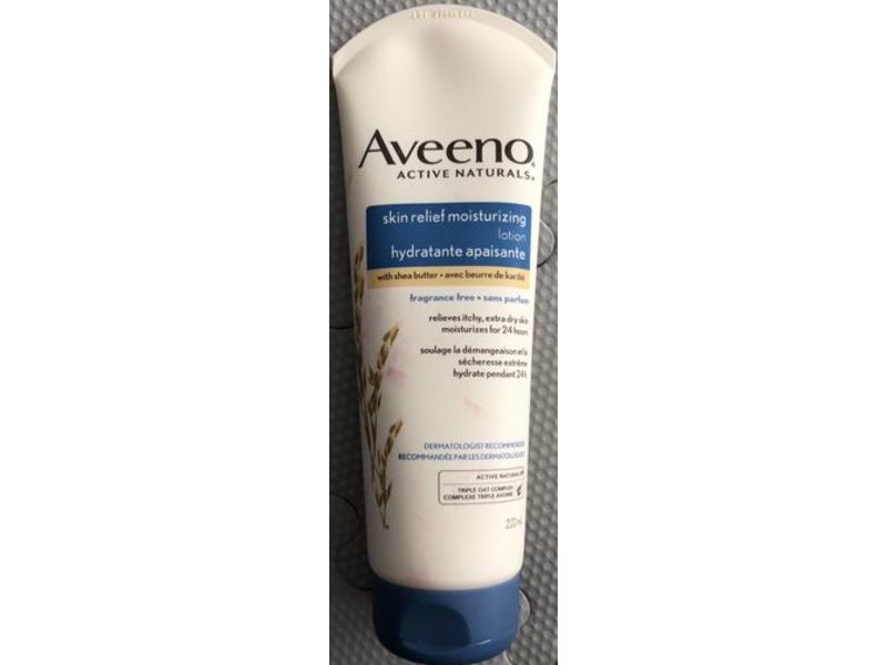 Aveeno Skin Relief Moisturizing Lotion, Fragrance Free, 222 mL