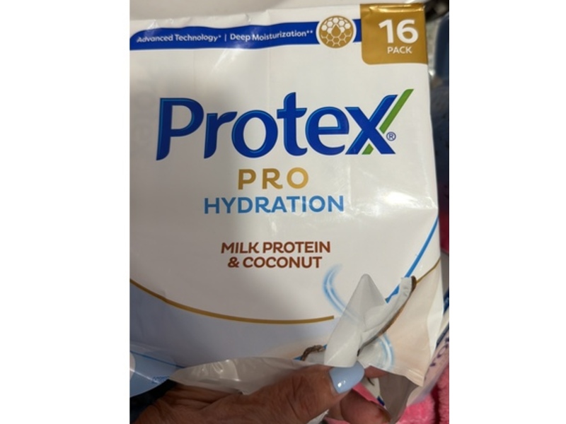 Protex Pro Hydration Moisturizing Bar Soap, Milk Protein & Coconut, 3.7 oz/104.8 g, Pack Of 16