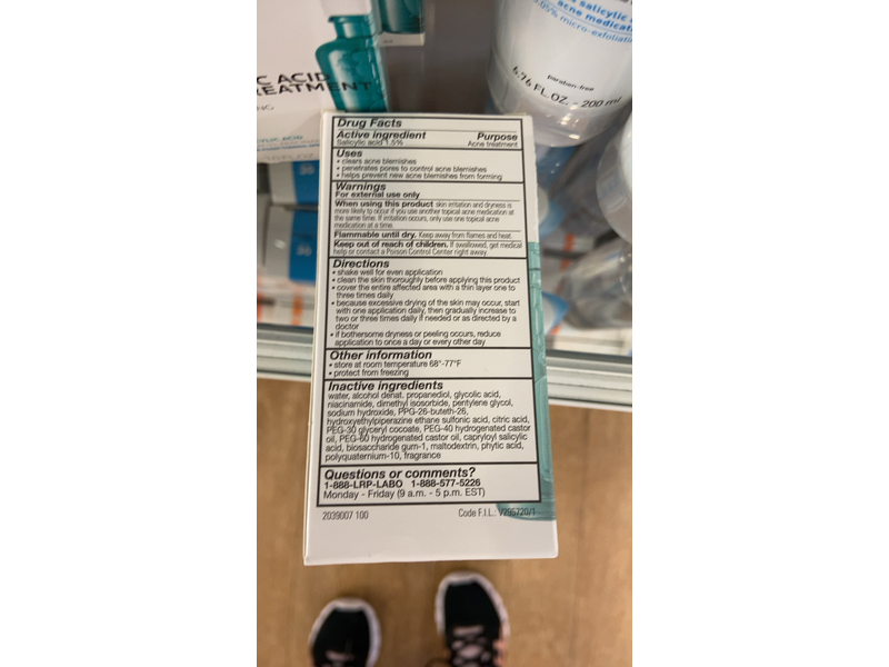 La Roche-Posay Effaclar Acne Treatment, Salicylic Acid, 1 fl oz/30mL