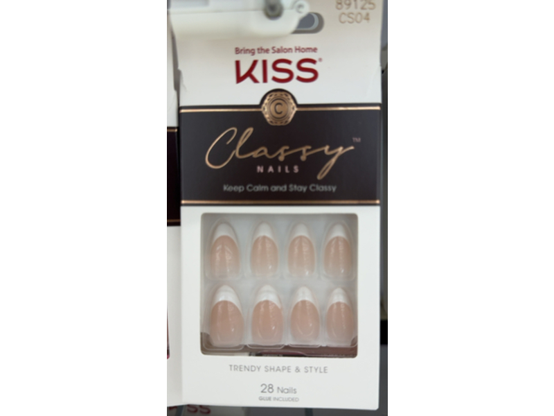 Kiss Classy Fake Nails Kit, Dashing, Medium, 28 Count