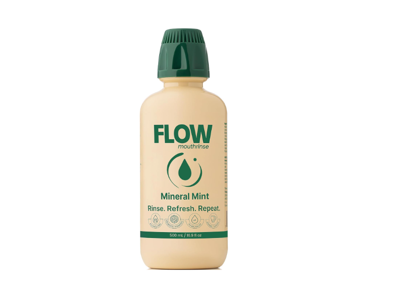 Flow Mouthrinse, Mineral Mint, 16.9 fl oz/500 mL