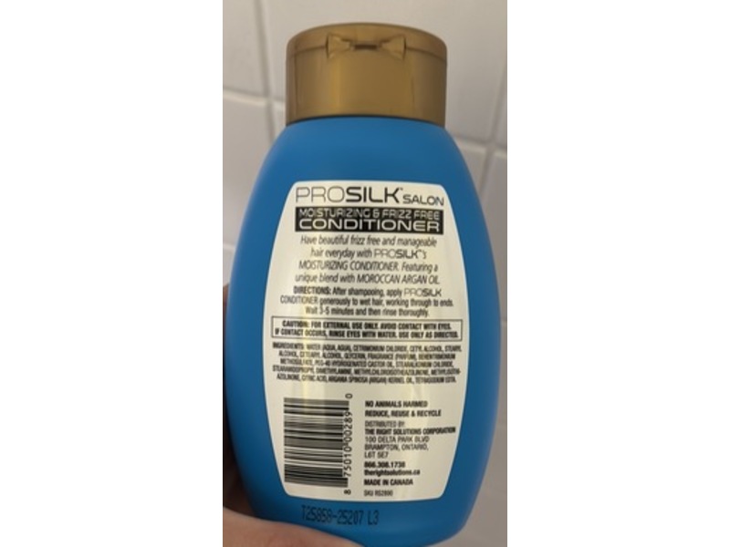 Pro Silk Salon Frizz-Free Conditioner, Argan Oil, 14 fl oz/414 mL