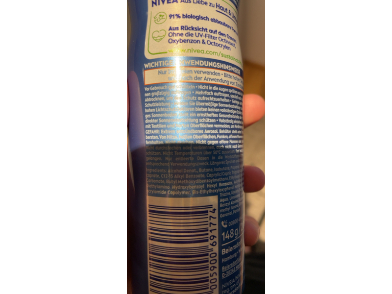 Nivea Sun Uv Dry Protect Sport Spray, SPF 50, 200 mL