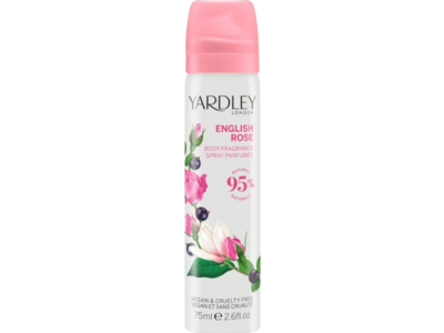 Yardley London Body Fragrance Spray, English Rose, 2.6 fl oz/75 mL