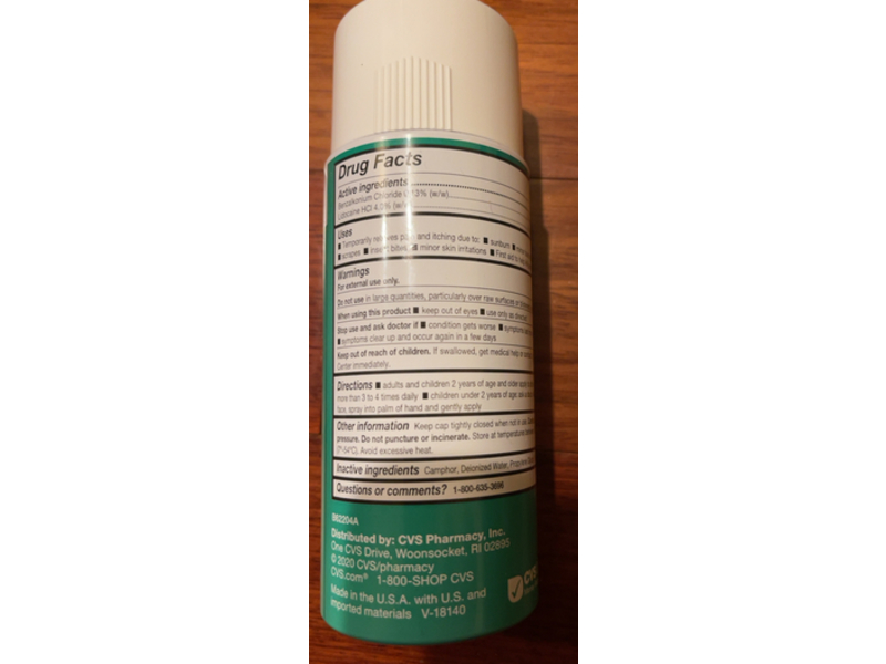 CVS Health Liodocaine Antiseptic Spray, 4 oz/113 g