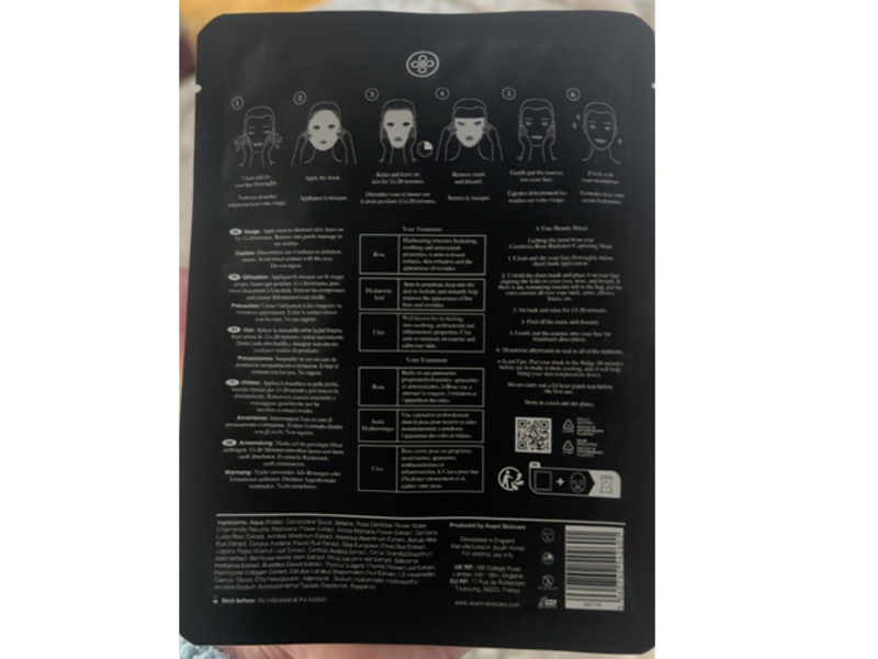 Avant Centifolia Rose Radiance Capturing Mask, 0.74 fl oz/22 mL