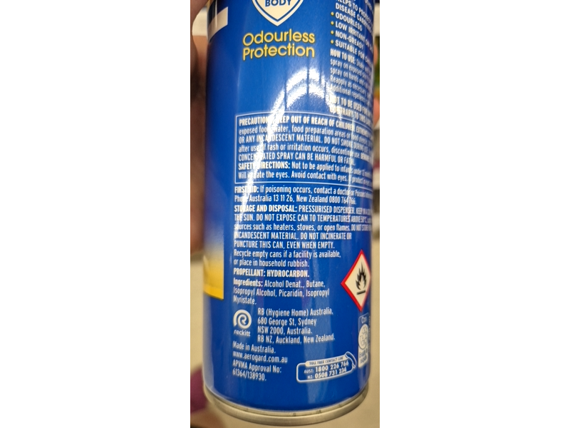 Aerogard Body Odourless Insect Repellent, 300 g