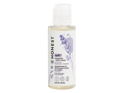 Honest Calm Shampoo + Body Wash, Lavender, 2.0 fl oz/59 mL