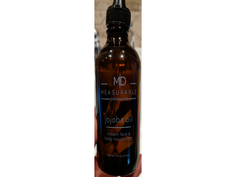 Measurable Difference Jojoba Oil, Instant Face & Body Moisturizer, 4 fl oz/118 mL