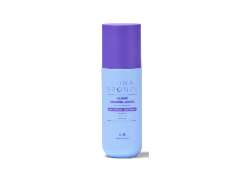 Luna Bronze Illume Tanning Water, Light-Medium, 3.4 fl oz/100 mL