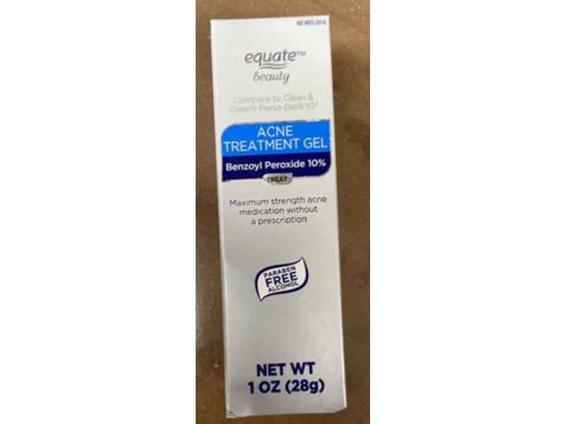 Equate Beauty Acne Treatment Gel, Benzoyl Peroxide 10%, 1 oz/28 g, Pack Of 2